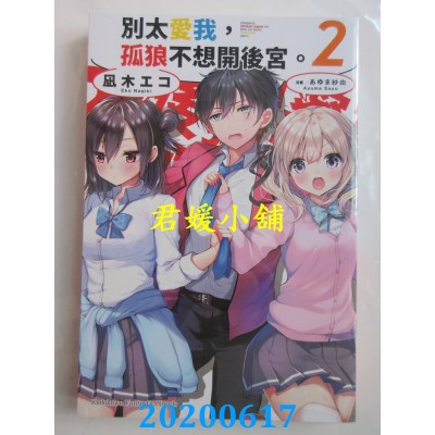 空运版  角川小说  别太爱我，孤狼不想开后宫。 (2)
(全新)