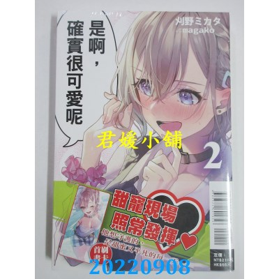 空运版  东立小说  是啊，确实很可爱呢 2  作者： 刈野ミカタ(全新)